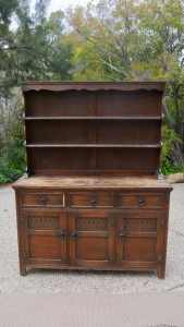 Vintage Welsh Dresser Sound Structure with Obvious Stains & Use