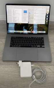 16-inch MacBook Pro Core intel i7 16GB RAM 512 GB HARD