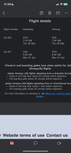 PLANE TICKET FROM SYDNEY TO GOLD COAST - EASTER LONG WEEKEND