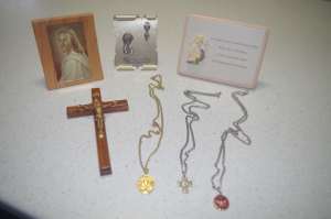 Collection of assorted First Communion/Confirmation gifts