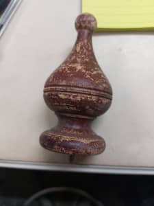 finial, turned timber