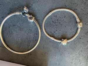 Mother and daughter Pandora bracelets