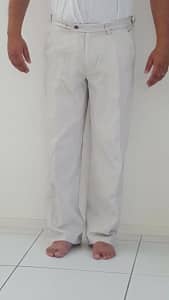 White comfort chinos trouser Tweed River Myer Men Pant 82R 32-34