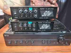 Hylex PA Amps x 2 . Plus TOA PA Amp $50 The Lot