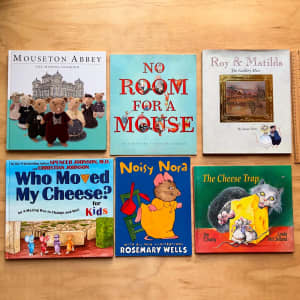 6 Mouse themed childrens picture books. $15 the lot.