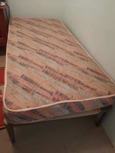 FREE single bed, side table and outdoor table