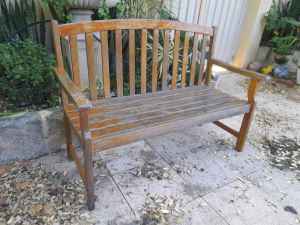 Timber garden bench 