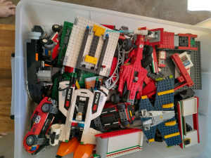 box of Lego 