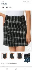Wanted: WANTED. Kmart/Anko skirt. Pleat Check skirt.