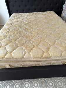 Pillow top queen size mattress . Garage sale