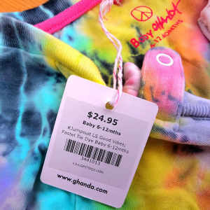 Brand New Hippy Baby Tie-Dye Cotton Jumpsuit $25