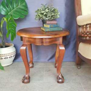 Vintage Stinkwood Claw Foot Occasional Table