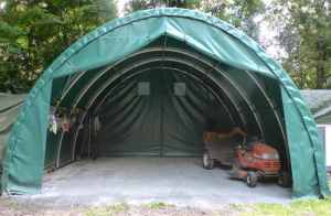 37m2 Workshop Storage Shelter Building 6m x 6m x 3.6m in Forest Green