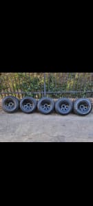 5x sunraysia wheels and tyres all terrains 95% tread