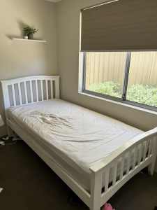 King single bed and mattress *sold pending pick up