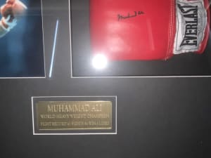 Muhammad Ali signed boxing glove