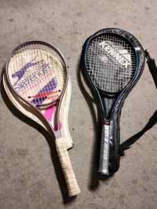 Dunlop and slazenger tennis racquets $10 each