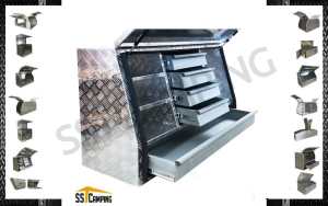 5-Drawer 1200*500*700 Aluminium Tool box Sell Like hot Cakes !