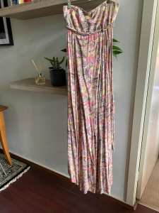 Zimmermann strapless floral dress size 1