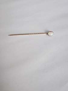 Antique Gold and Pearl Tie Pin