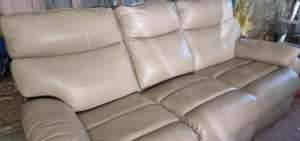 Genuine Nick Scali leather recliner set, 1*3 seater, 2*single seaters