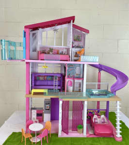 Barbie Dream House with convertible car