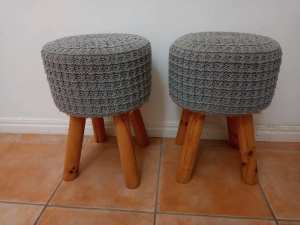Free Knitted footstools (pending pick up)