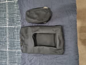 VE HSV Rear Middle Seat Fold Down Leather Cover Silver Sitching