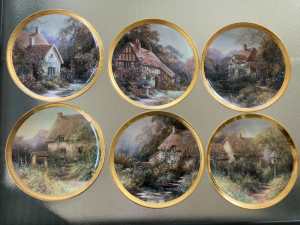 Franklin Mint Royal Doulton plates by artist Hilary Schoffield
