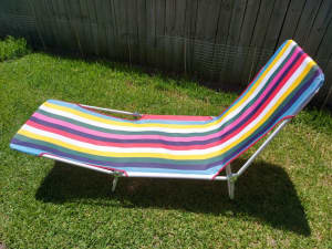 Sun Lounger - lightly used, adjustable and portable