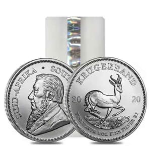 1 x Krugerrand 2020 sealed in container .999 silver 1 OZ FREE CAPSULE