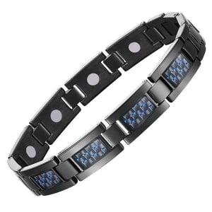 Unisex Stainless Steel Hypo Allergenic Magnetic Therapy Bracelet