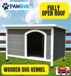 Wooden Pet Dog Kennel Timber House (Brand New)