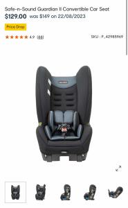 Safe-n-Sound Guardian II Convertible Car Seat