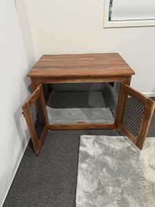 Dog crate - timber & metal