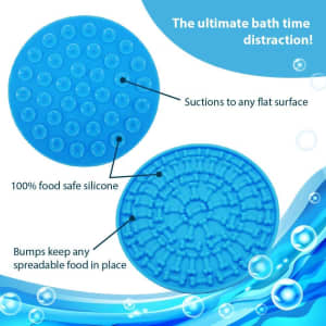x5 sets of Bath Lick Mat for Dogs - Easy Pet Bathing Shower Grooming