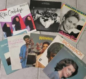 Various vinyl records for sale