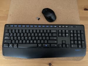 Logitech keyboard and mouse wireless set