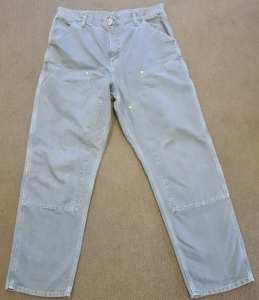 Carhartt Double knee Pant (Washed Blue) Like New, Size 34