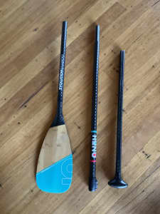 HONU SUP Paddle Evolution Carbon Bamboo, pre-preg 12k, new