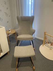 Quax De Luxe rocking chair & foot stool