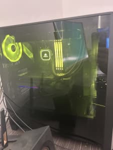 Need gone!! High end custom gaming pc with 2 monitors and peripherals