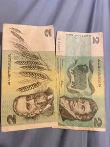 Two dollar notes