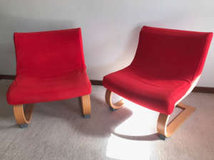 Classic Ikea Klackbo armchairs