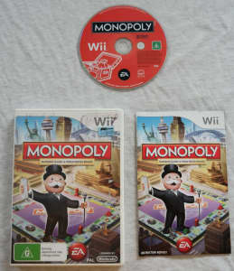 Nintendo Wii Game Monopoly - Complete - UNTESTED