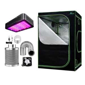 Greenfingers Grow Tent Light Kit 150x150x200CM 1000W LED 6 Vent Fan,