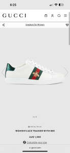 Gucci ace bee sneakers