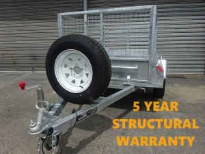 6 x 4 TRAILER WITH CAGE - GALVANISED - HEAVY DUTY