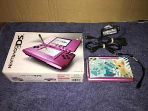 Nintendo DS Original Mystic Pink Boxed NintenDogs Theme