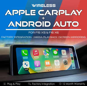 BMW F15 X5 F16 X6 Wireless Apple CarPlay Android Auto Integration